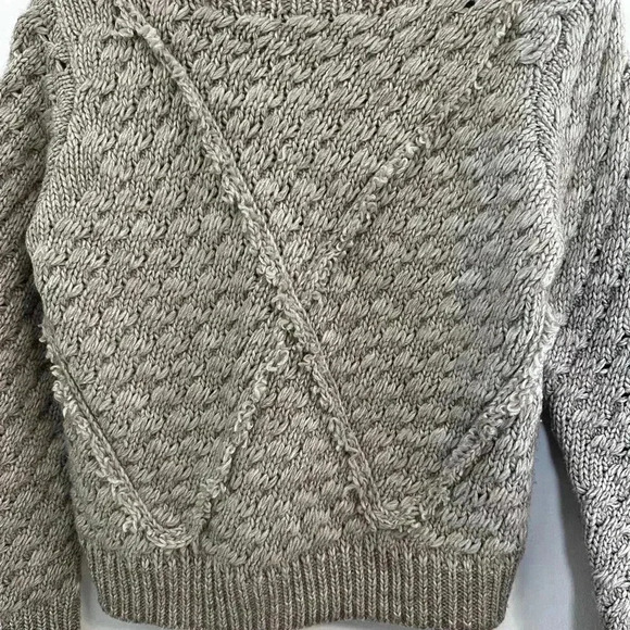 Majorelle Revolve Chunky Knit Sweater Size Small Neutral Oatmeal Gray Women - Picture 8 of 10